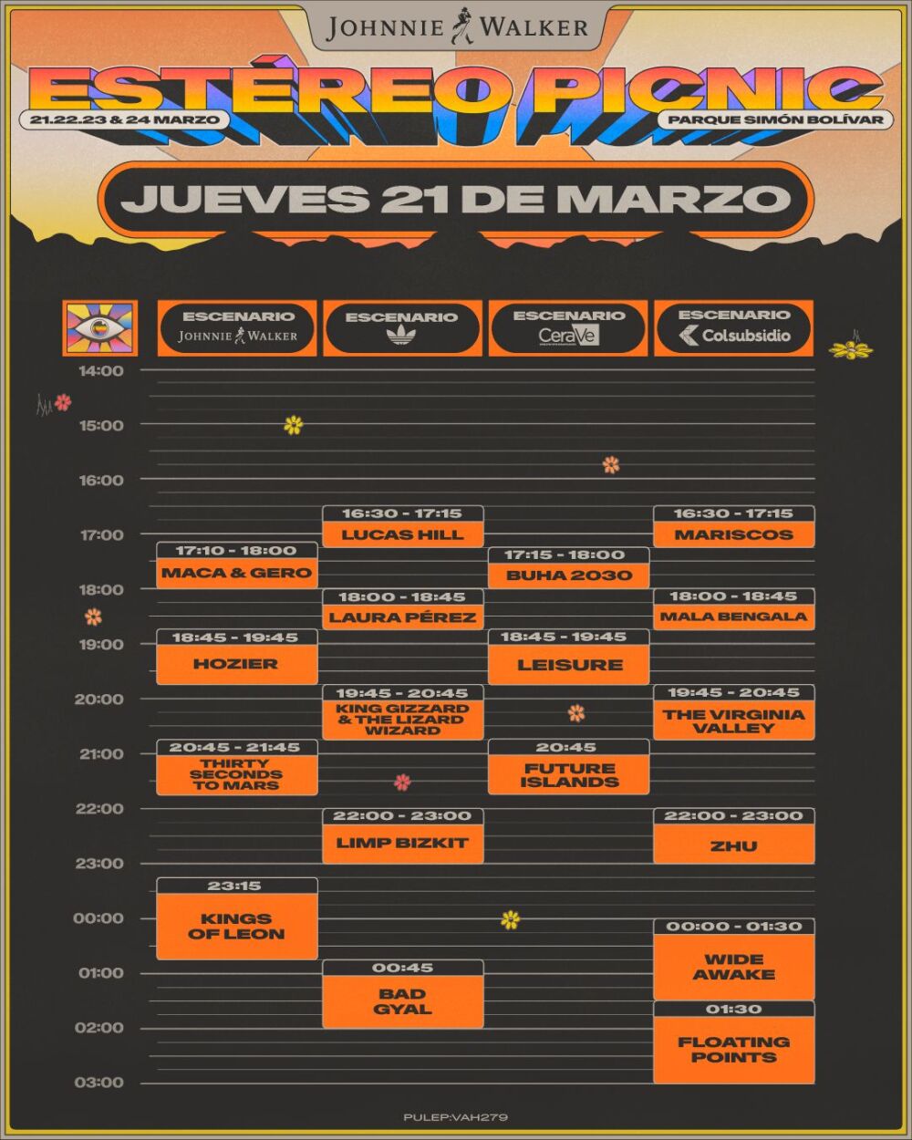 Estéreo Picnic 2025 conozca el horario en que se presentarán los